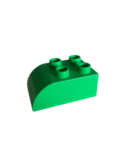 Lego® Duplo® kostka zelená zaoblená 3x2